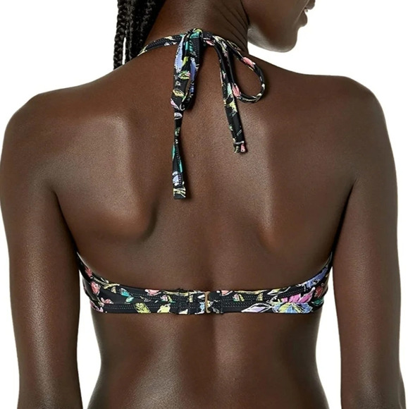 *NWT* Coastal Blue Floral Triangle Bikini Top - Picture 2 of 5